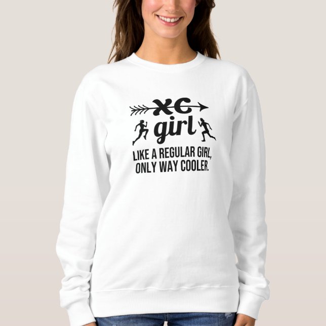 Sweatshirt Cross Country Running Girl XC Cross Country Runner (Devant)