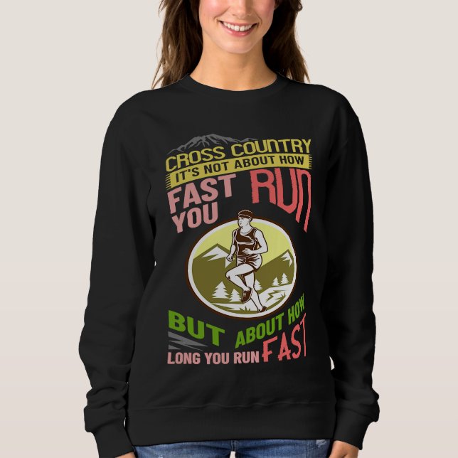 Sweatshirt Cross Country Running XC Run Race Coach (Devant)