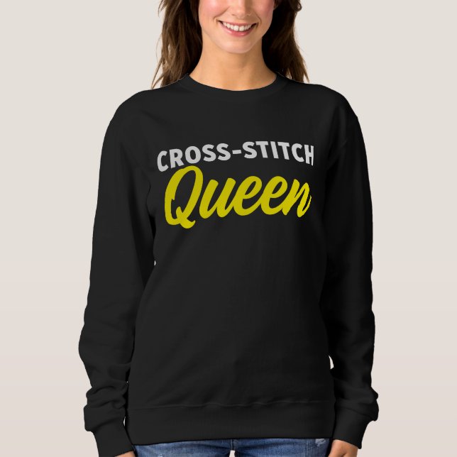 Sweatshirt Cross Stitch Cross Stitching Craft (Devant)