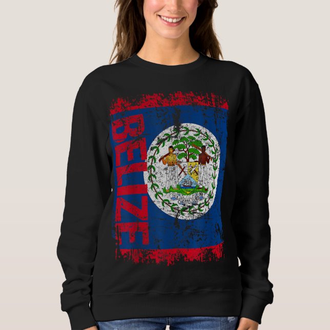 Sweatshirt CROYER Drapeau Vintage Distressé CROYER (Devant)