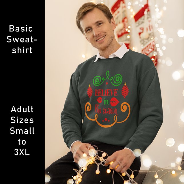 Sweatshirt Croyez en la saison, Noël Fête, ZSSPG (Always Better Together in Winter Weather Christmas Sweatshirt)