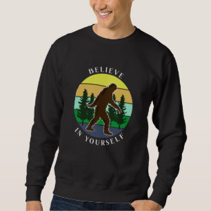 Sweatshirt Croyez en vous-même Bigfoot Coucher de soleil vi