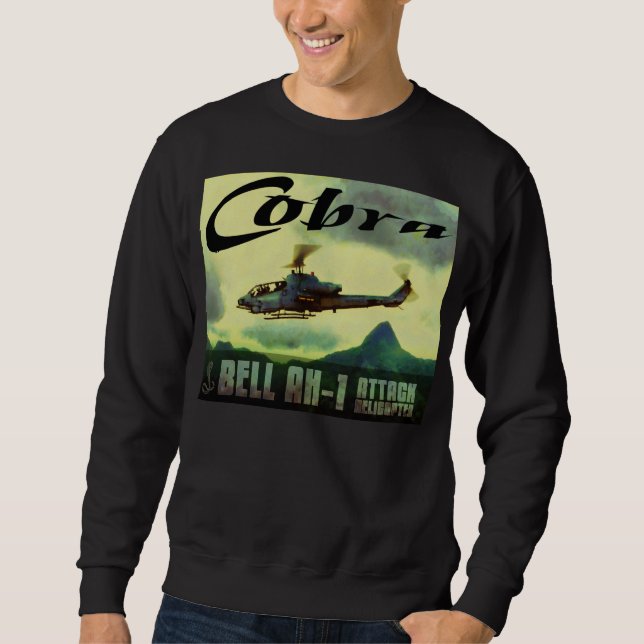 Sweatshirt Cru-Comme la lueur conception peinte de cobra de (Devant)