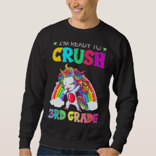 Sweatshirt Crush 3E Grade Unicorne Dabbing Retour À L'École G
