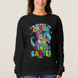 Sweatshirt Crush Kindergarten Dinosaur Retour À L'École Ensei