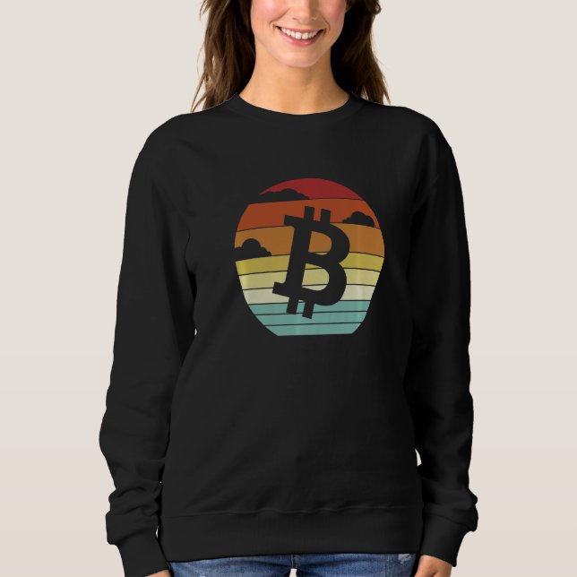 Sweatshirt Crypto Cryptomonnaie Blockchains Bitcoins Mineur B (Devant)