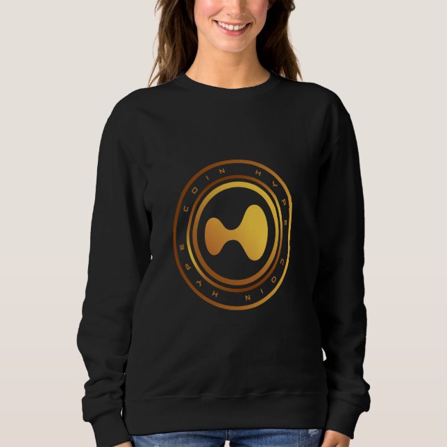 Sweatshirt crypto HYPE Monnaie numérique Hyperliquid Blockcha (Devant)