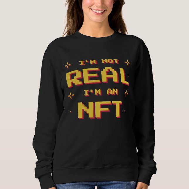 Sweatshirt Crypto NFT Jeton Non Fongible Blockchain (Devant)