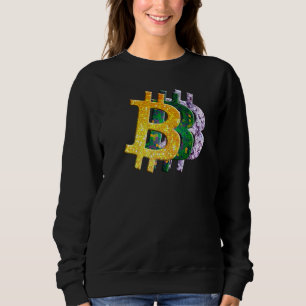 Sweatshirt Cryptomonnaie Jaune Vert Vitrail Lilac Bi