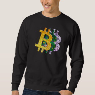Sweatshirt Cryptomonnaie Jaune Vert Vitrail Lilac Bi
