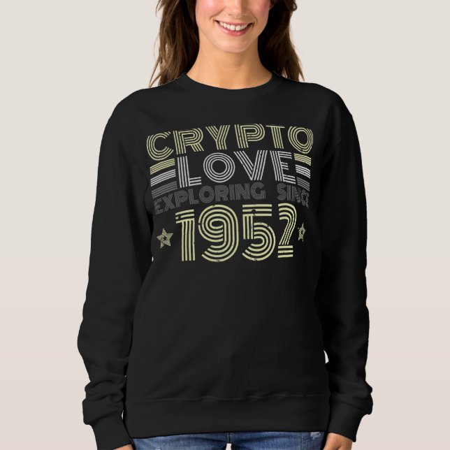 Sweatshirt Cryptomonnaie Lifestyles Crypto Love Exploration S (Devant)