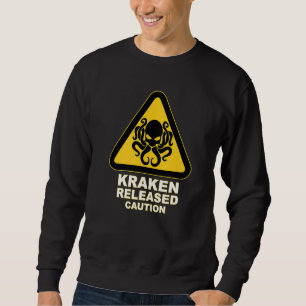 Sweatshirt Cthulhu Attention Kraken Avertissement Publié