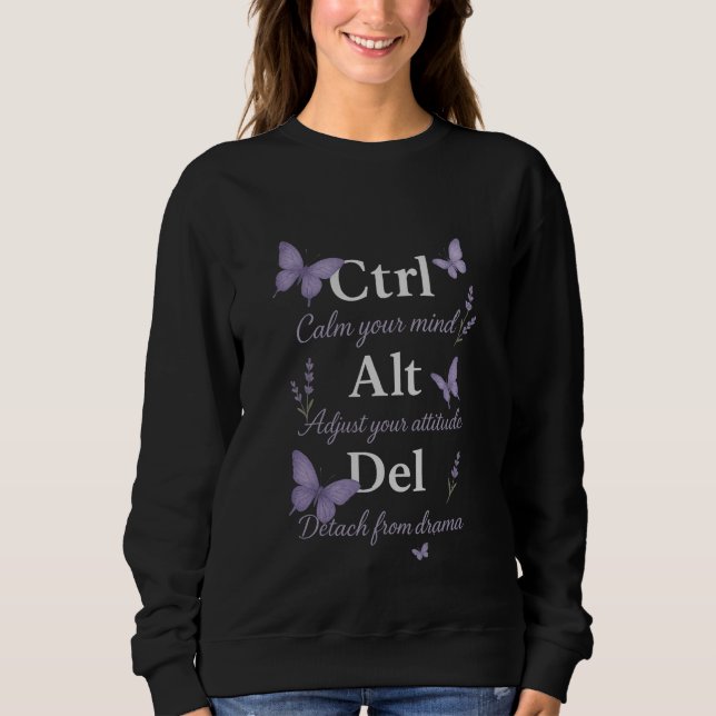 SWEATSHIRT CTRL, ALT, DEL (Devant)