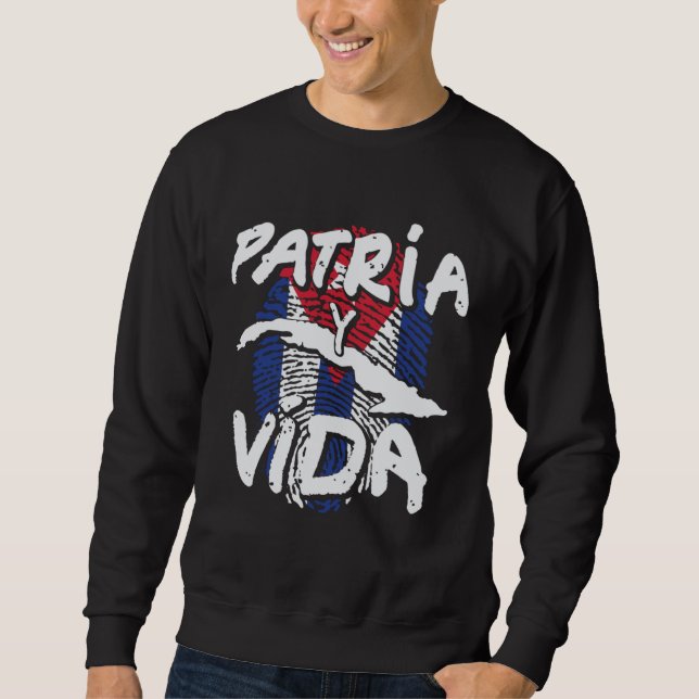 Sweatshirt Cuba Patria y Vida Graphic (Devant)