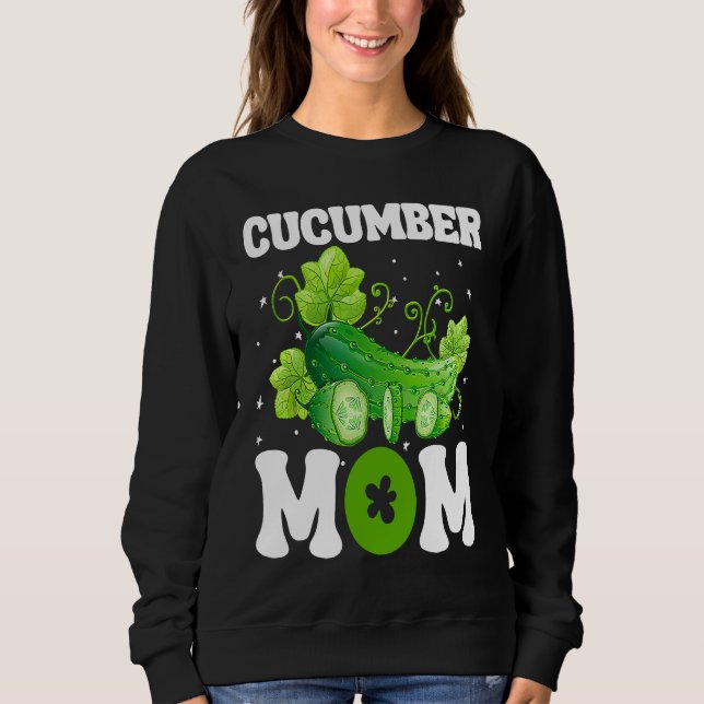 Sweatshirt Cucumber Mom Vegetable Mothers' Day Gardener (Devant)