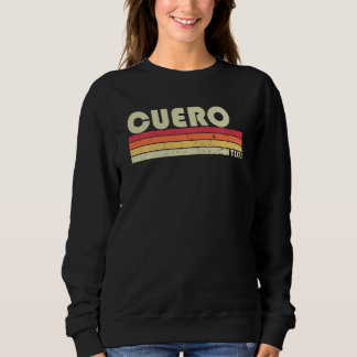 Sweatshirt Cuero Tx Texas Funny City Accueil Racines Retro le