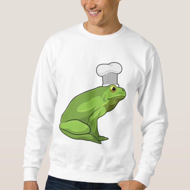 Sweatshirt Cuire la grenouille avec casquette (Devant)