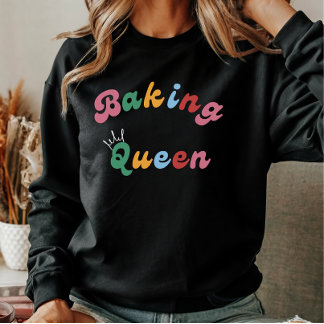 Sweatshirt Cuisine amusante Simple Rétro Cuisine Queen Royal 