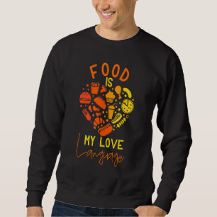 Sweatshirt Cuisinier Cuisinier Foodie Retro Food Is My Love L