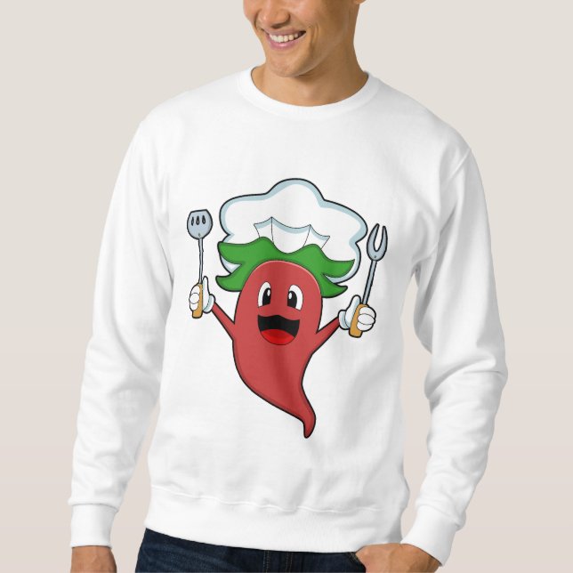 Sweatshirt Cuisinier de poivre Vegan (Devant)