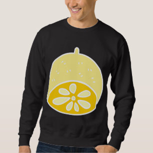Sweatshirt Cuisson Jaune Alimentation Citron Fruit Dessin Kaw