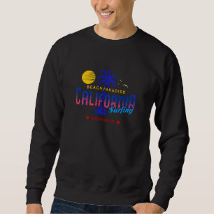 Sweatshirt Culture de surf californien Los Angeles Plage Typo