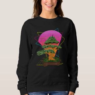 Sweatshirt Culture japonaise esthétique Zen Vaporwave Bonsai