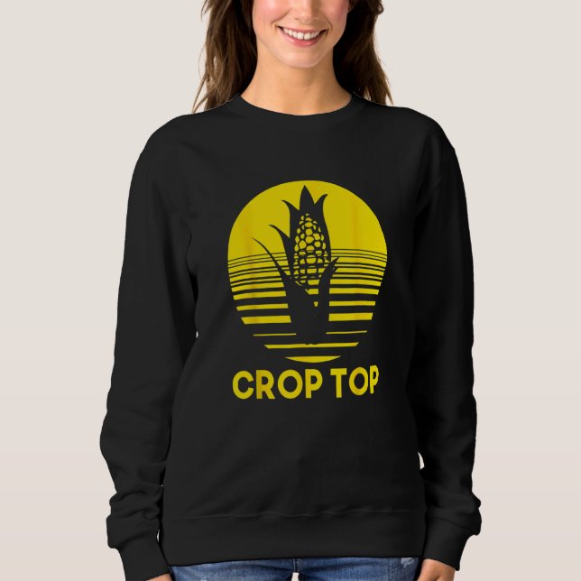 Sweatshirt Cultures de maïs Top Fermier Agricole Maïs (Devant)