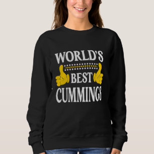 Sweatshirt Cummings Nom de famille Famille Nom de famille Wor