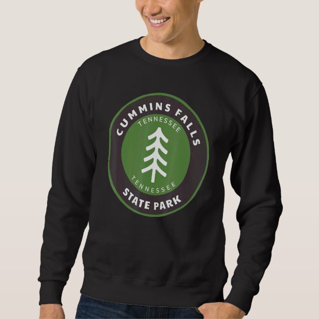 Sweatshirt Cummins Falls State Park Tennessee Tn Forest Badge (Devant)