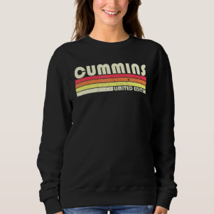 Sweatshirt Cummins Nom de famille Retro Vintage 80s 90s Anniv