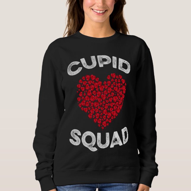 Sweatshirt Cupid Squad T  Family and Couples Valentines Day (Devant)