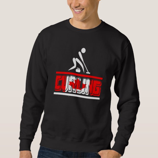 Sweatshirt Curling Canada Équipe canadienne d'entraîneurs de  (Devant)
