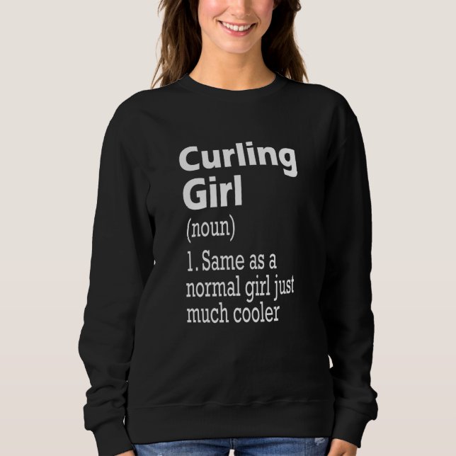 Sweatshirt Curling Girl (Devant)
