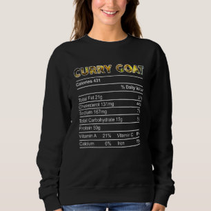 Sweatshirt Curry Chèvre Valeur nutritive Thanksgiving Matchin