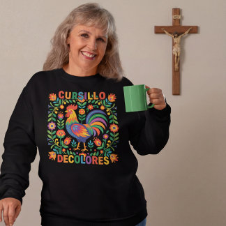 Sweatshirt Cursillo DeColores Coq d'Art Populaire Espagnol