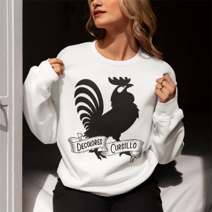 Sweatshirt Cursillo DeColores Silhouette de coq avec bannière