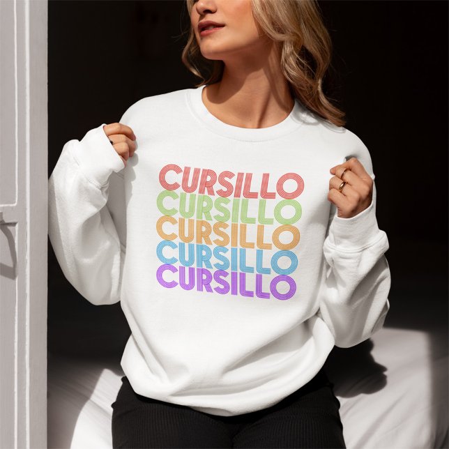 Sweatshirt Cursillo Pile Coloré de DeColores (Créateur téléchargé)