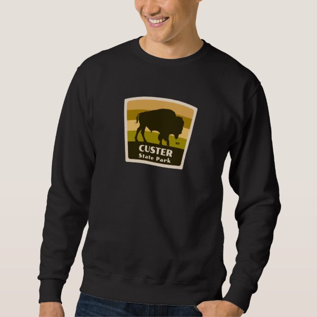 Sweatshirt Custer State Park South Dakota South Dakota Bison  (Devant)