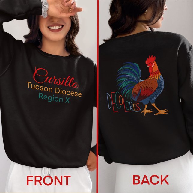 Sweatshirt Custom Cursillo Decolores with Diocese & Region  (Créateur téléchargé)