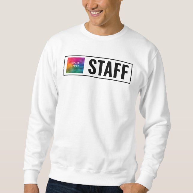 Sweatshirt Custom Double Sided Print Template Mens Staff Crew (Devant)