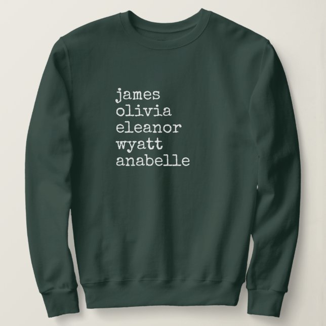 Sweatshirt Custom Grandkid Names Grandma Gift (Design devant)