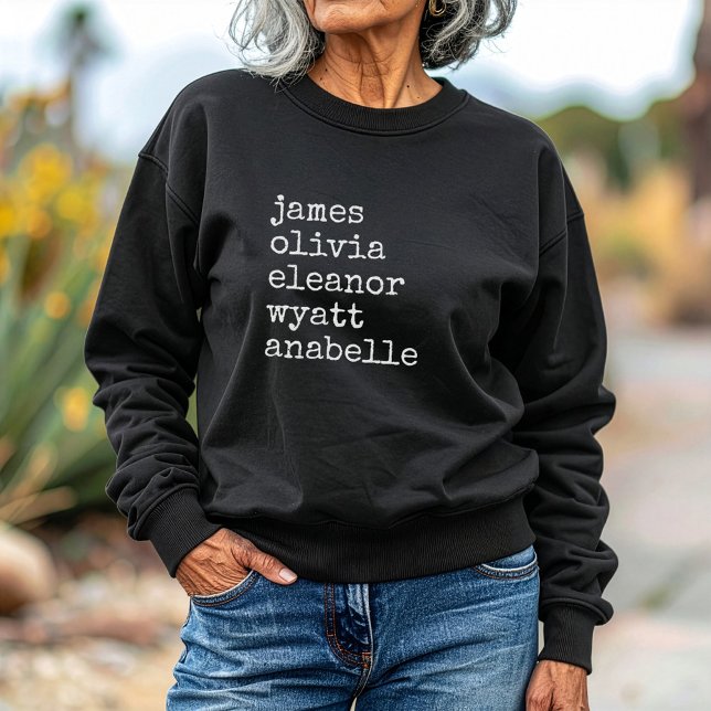 Sweatshirt Custom Grandkid Names Grandma Gift (Créateur téléchargé)