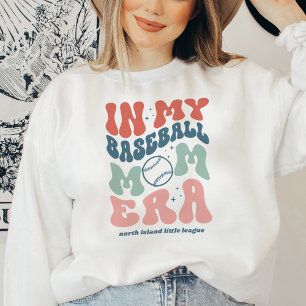 Sweatshirt Custom Retro "In My Baseball Mom Era"