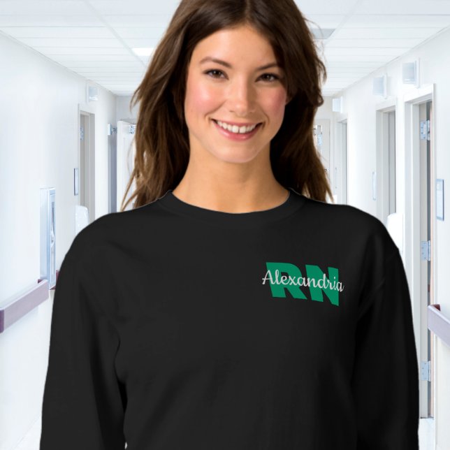 Sweatshirt Custom RN Credentials with Name (Créateur téléchargé)