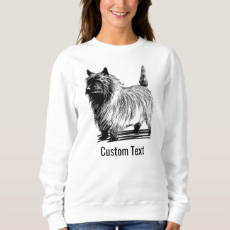 Sweatshirt Custom White Black Cat Mom Graphic Cute Pet Photo