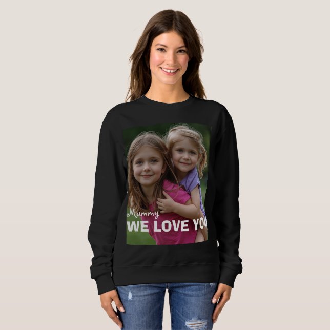 Sweatshirt Customized with 2 and text (Devant entier)