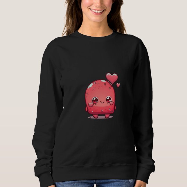 Sweatshirt Cute adorable unique Happy Valentine's Day buddies (Devant)