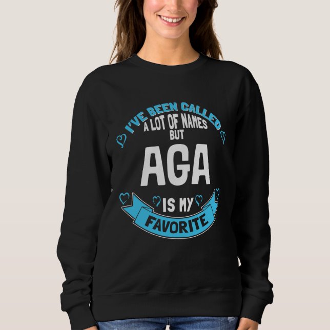 Sweatshirt Cute Aga for Grandmother   for Aga (Devant)