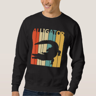Sweatshirt Cute Alligator Safari Zoo Animal Art